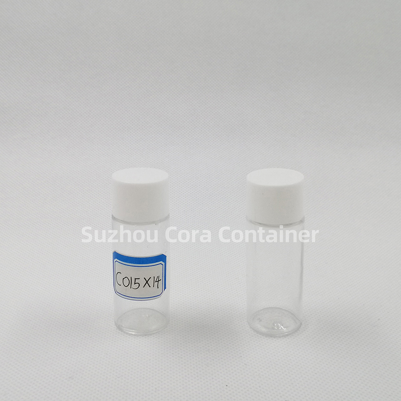 15ml Neck Size 14mm Pet Plastic Cosmetic Bottle with Screawing Cap