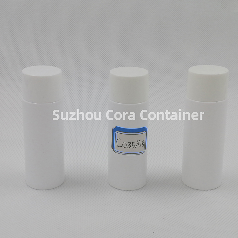 35ml Neck Size 18mm Pet Plastic Cosmetic Bottle with Screawing Cap