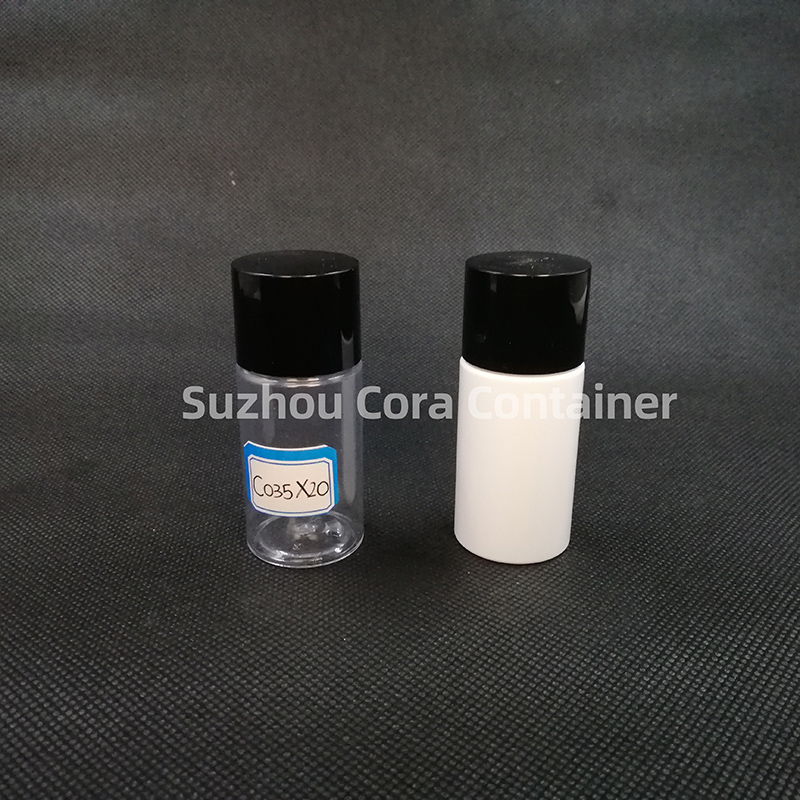 35ml Neck Size 20mm Pet Plastic Cosmetic Bottle with Screawing Cap