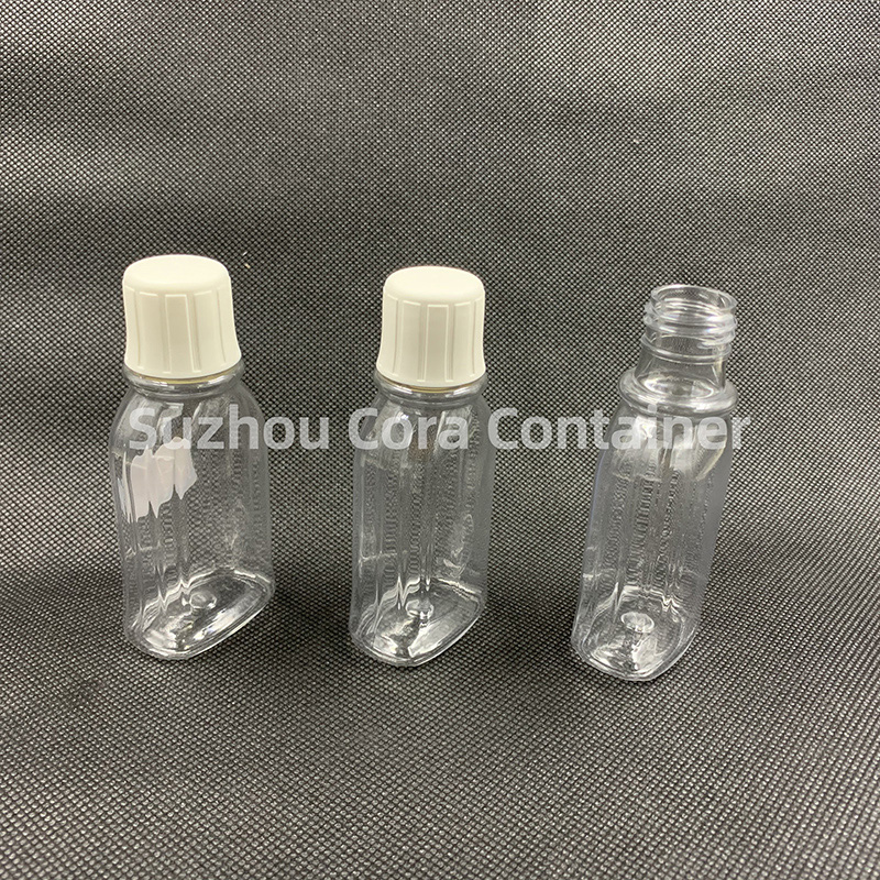 90ml Neck Size 24mm Pet Plastic Cosmetic Bottle with Screawing Cap