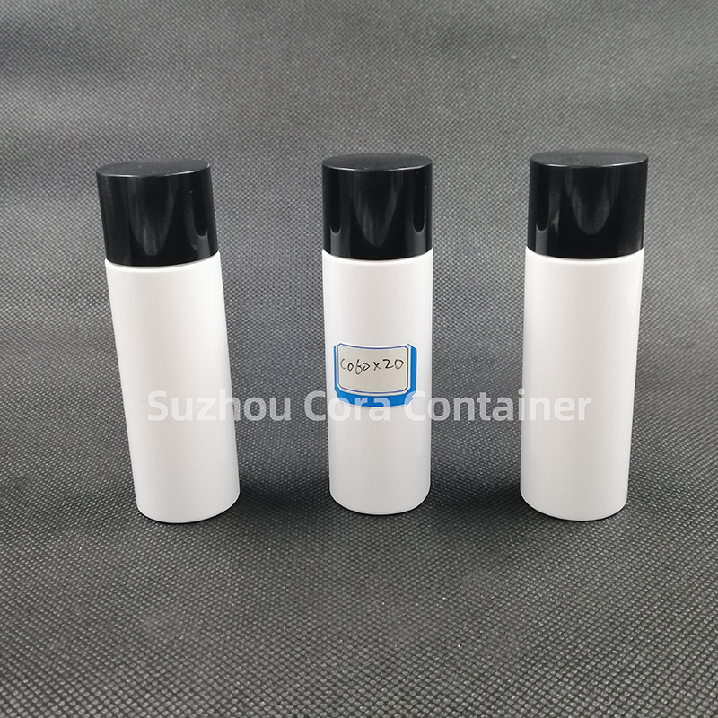 60ml Neck Size 20mm Pet Plastic Cosmetic Bottle with Screawing Cap