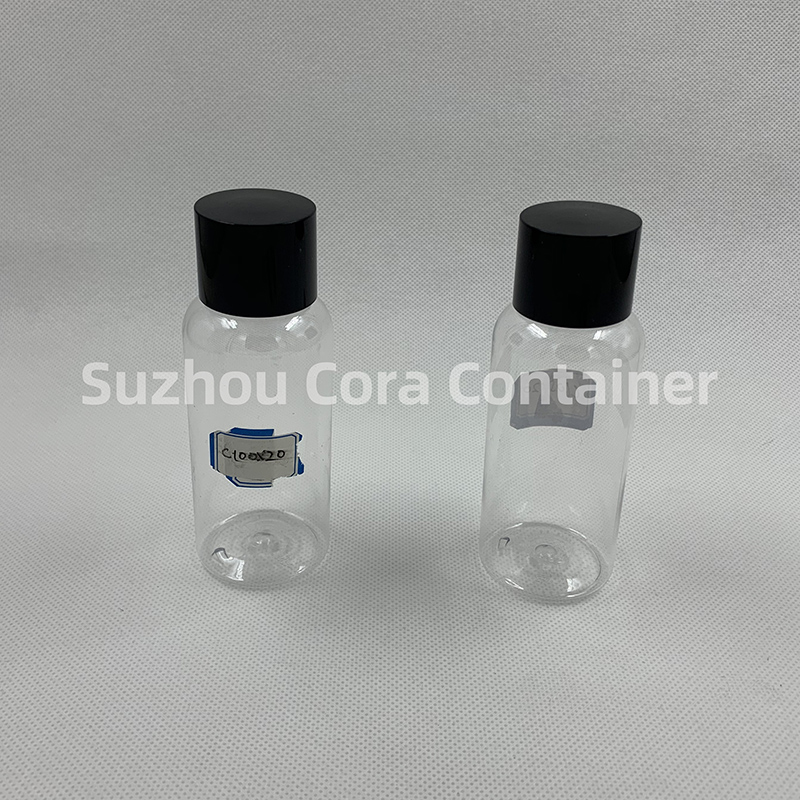 100ml Neck Size 20mm Pet Plastic Cosmetic Bottle with Screawing Cap