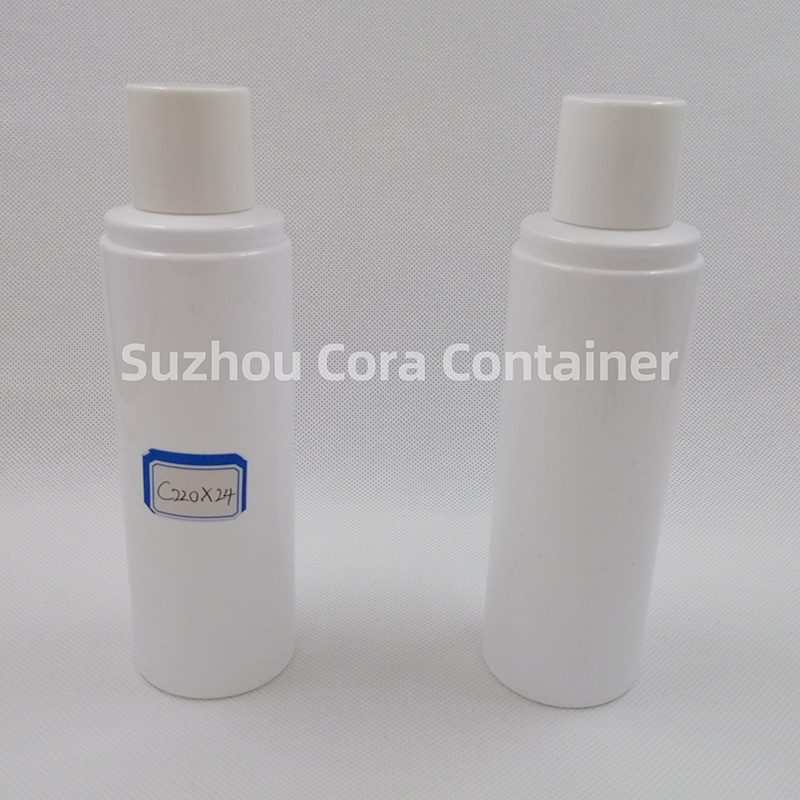 220ml Neck Size 24mm Pet Plastic Cosmetic Bottle with Screawing Cap