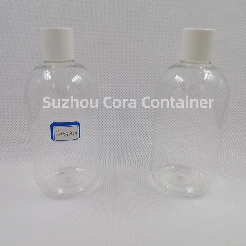 485ml Neck Size 24mm Pet Plastic Cosmetic Bottle with Screawing Cap